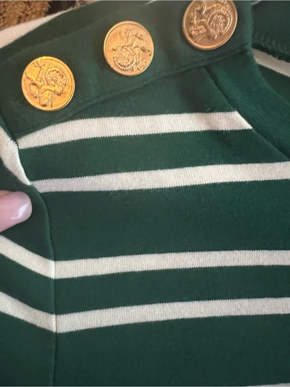 J Crew Perfect Fit Striped Long Sleeve Top
